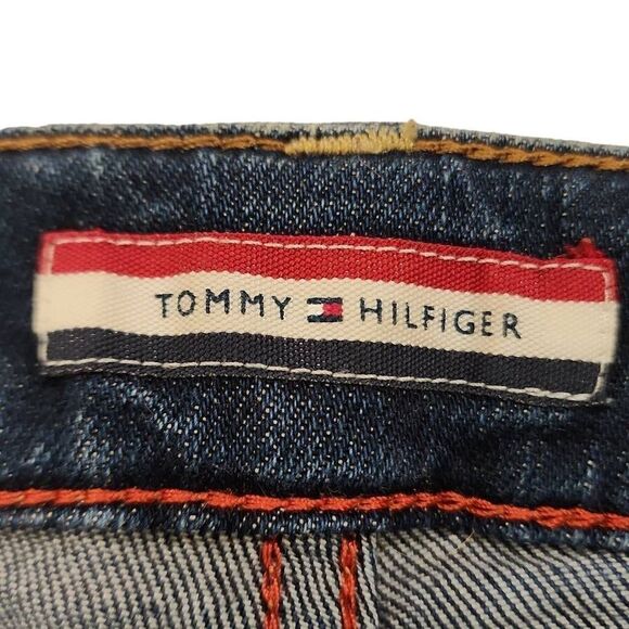 Tommy Hilfiger Women's Blue Five Pocket Style Curve Straight Jeans Size 10 - Picture 12 of 15